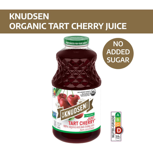 Knudsen Organic Pure Tart Cherry Fruit Juice 100% Unsweetened USA (32OZ) No added sugar - Bloom Concept