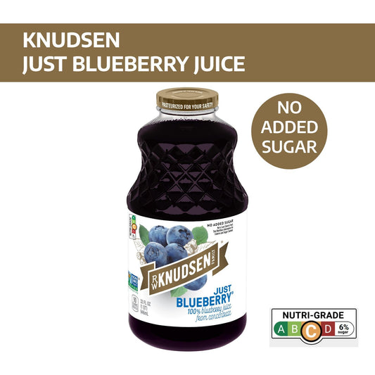 Knudsen Pure Blueberry Fruit Juice 100% Unsweetened USA (32OZ) No added sugar - Bloom Concept