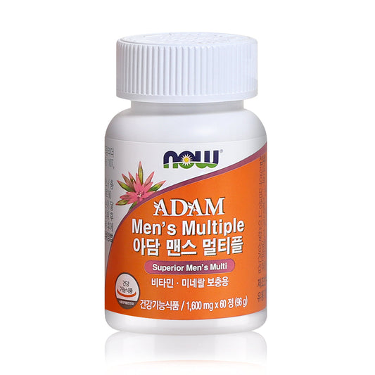 NOW FOODS Adam Men's Multiple 1,600mg 60 Tablets Multi-Vitamin for Men - Bloom Concept