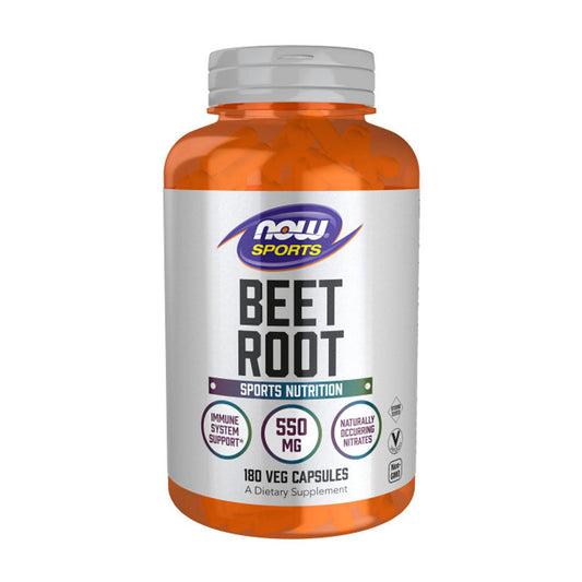 NOW Sports, Beet Root Veg, Sports Nutrition, Immune System Support*, 550 MG, Naturally Occurring Nitrates, 180 Veg Capsules - Bloom Concept