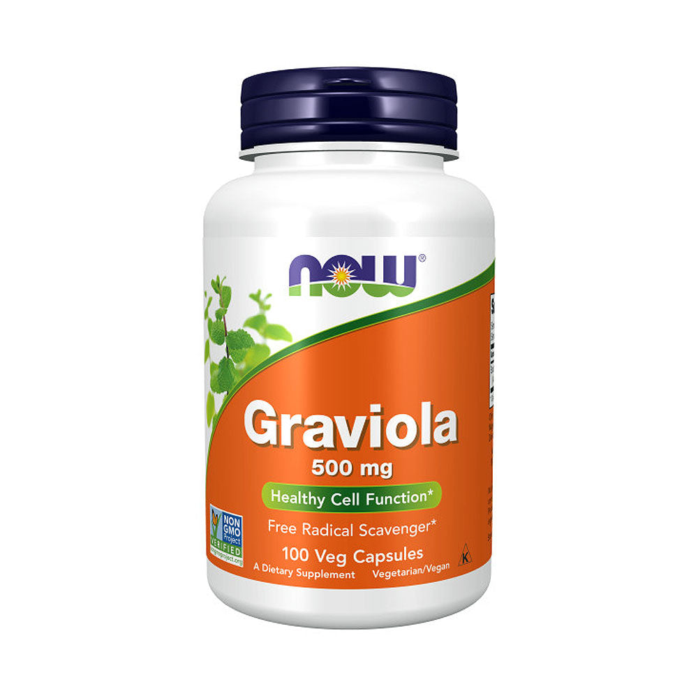 NOW Supplements, Graviola (Annona muricata) 500 mg, Healthy Cell Function*, 100 Veg Capsules - Bloom Concept