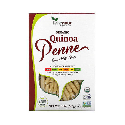 (30% OFF) NOW Foods, Organic Quinoa Penne, Gluten-Free, Corn-Free, Non-GMO, Quinoa and Rice Pasta, 8-Ounce (227g)--Best by 02/24 - Bloom Concept