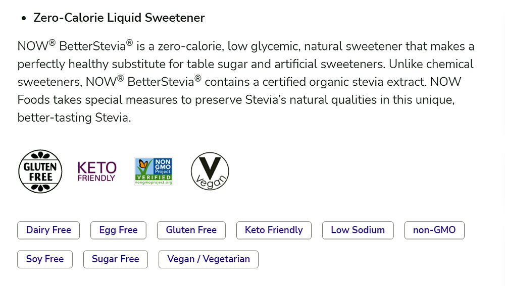 NOW Foods, Better Stevia, Liquid, Chai Spice, Zero-Calorie Liquid Sweetener, Low Glycemic Impact, Certified Non-GMO,(59 ml) - Bloom Concept