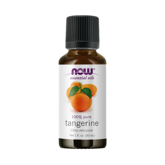 NOW FOODS Essential Oils, Tangerine Oil, Cheerful Aromatherapy Scent, Cold Pressed, 100% Pure, Vegan, Child Resistant Cap, 1-Ounce (30 ml) - Bloom Concept