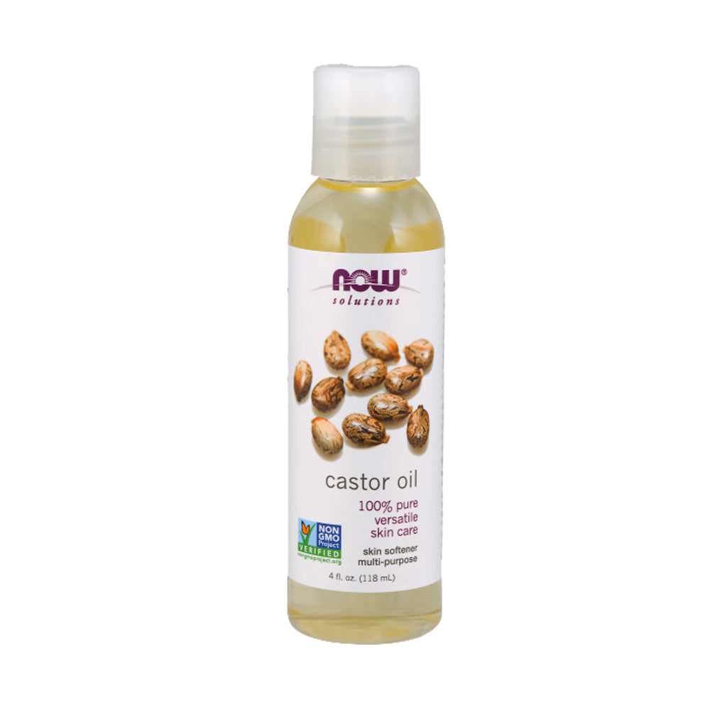 NOW Foods Castor Oil, 100% Pure Versatile Skin Care, Multi-Purpose Skin Softener, (118ml) - Bloom Concept