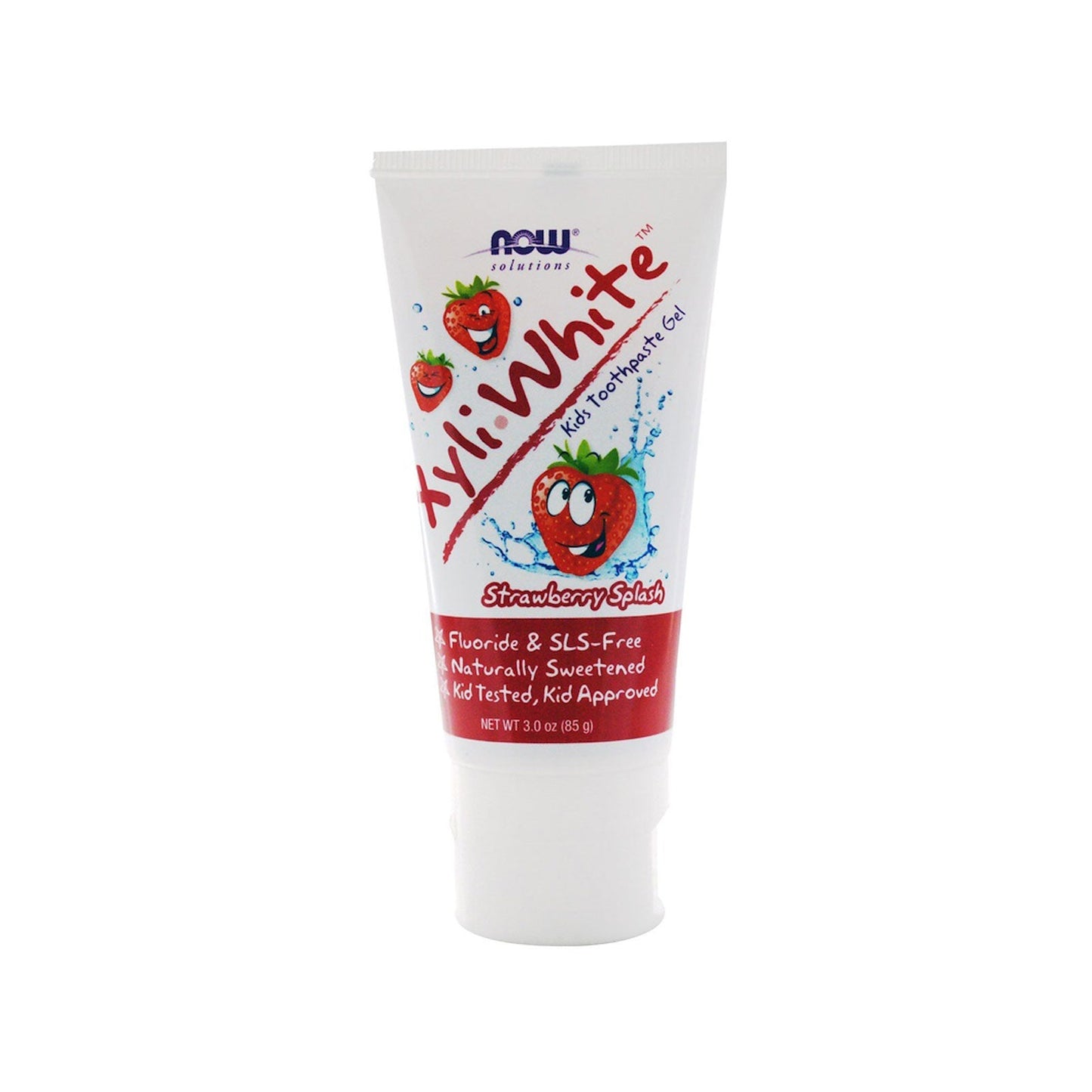 NOW Solutions, Xyliwhite™ Toothpaste Gel for Kids, Strawberry Splash Flavor, Kid Approved! 3-Ounce, packaging may varyy (85 g) - Bloom Concept