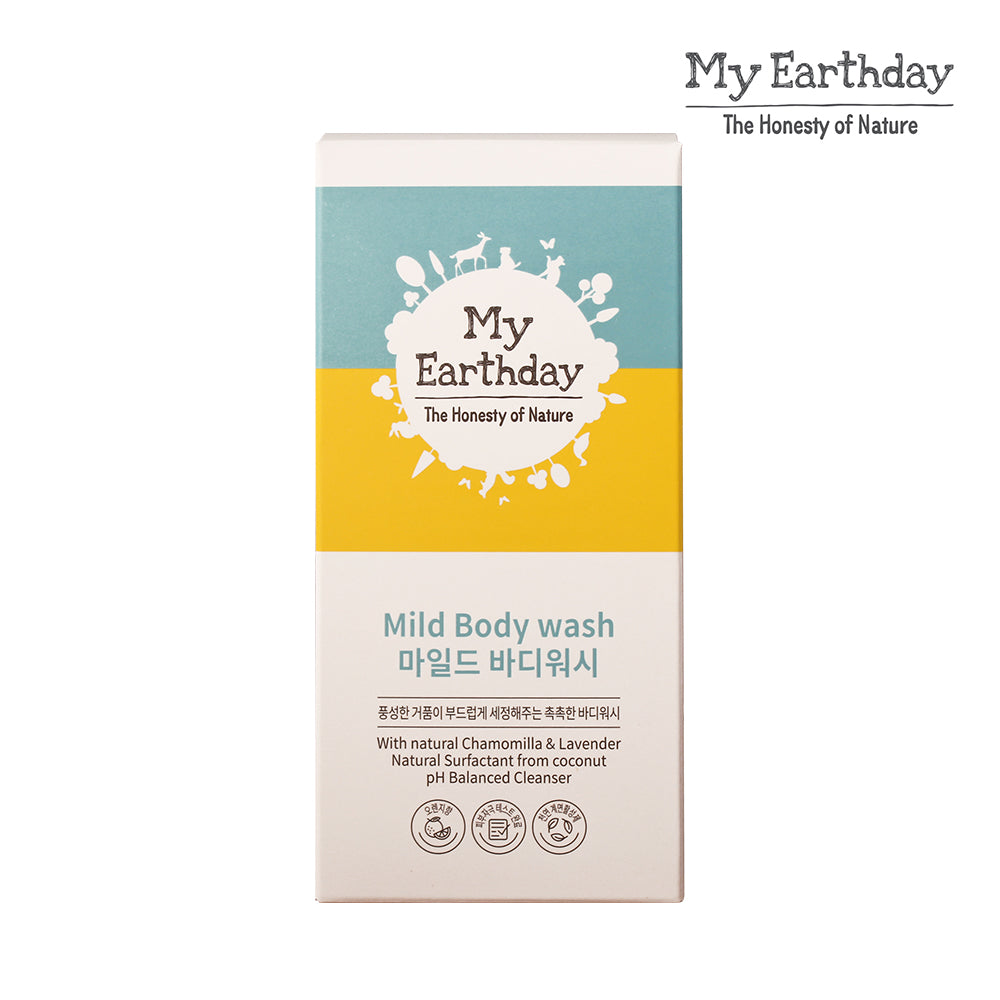 MyEarthday Mild Body Wash formulated for Baby & Kids, Hypoallergenic, Soothing & Moisturizing 300ml - Bloom Concept