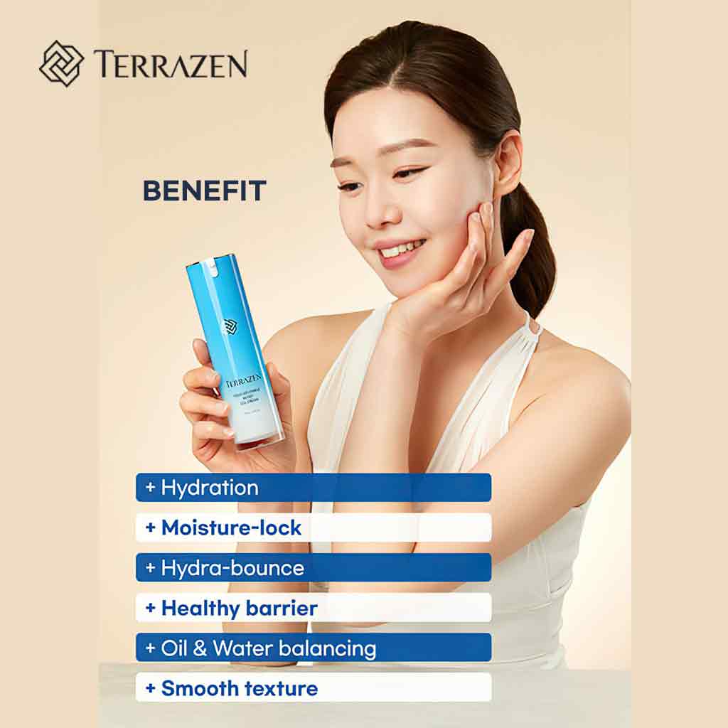 TERRAZEN Aqua Recharge Moist Gel Cream, Balancing Aqua Gel Cream 15ml/60g - Bloom Concept