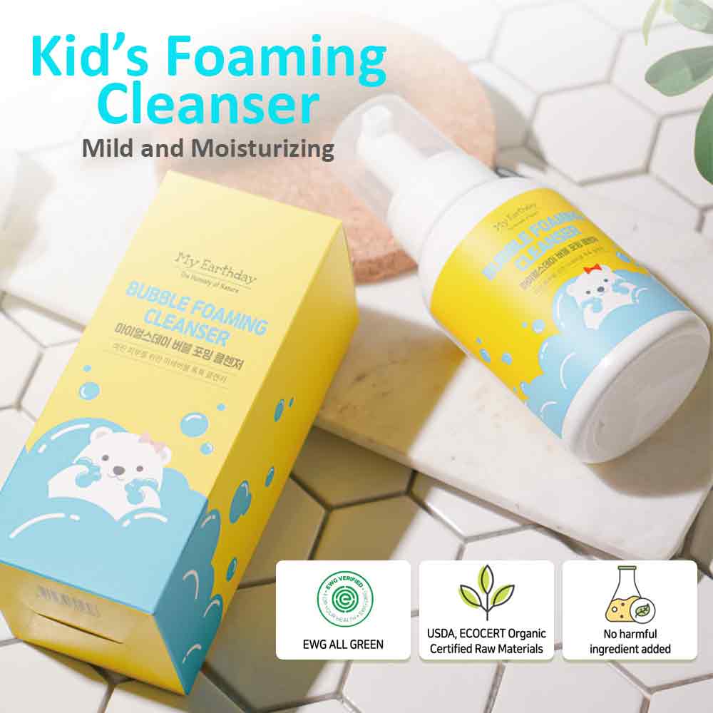 MyEarthday Bubble Foaming Cleanser formulated for Baby & Kids 300ml - Bloom Concept