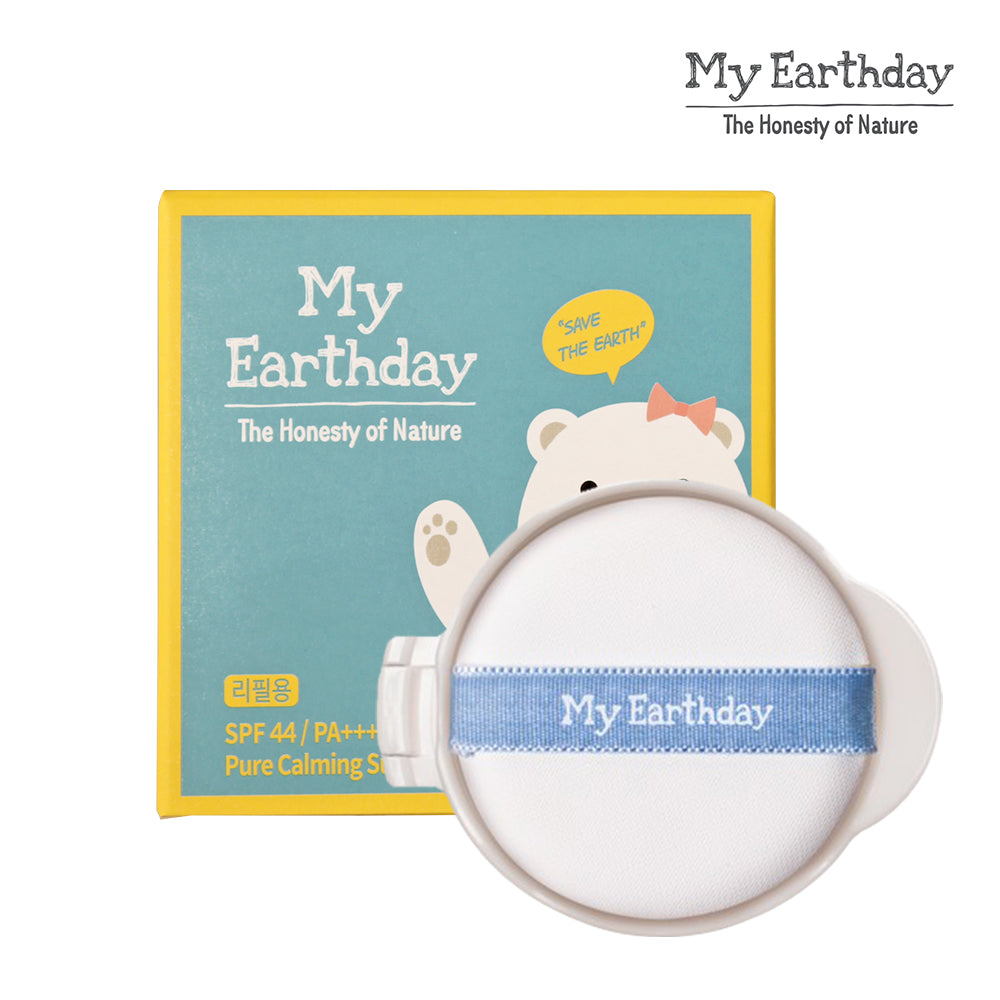 MyEarthday Pure Calming Sun Cushion Refill formulated for Baby & Kids 15g - Bloom Concept