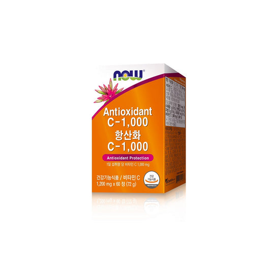 NOW FOODS Antioxidant Vitamin C-1,000 (1,200mg) 60 Tablets Immune Support - Bloom Concept