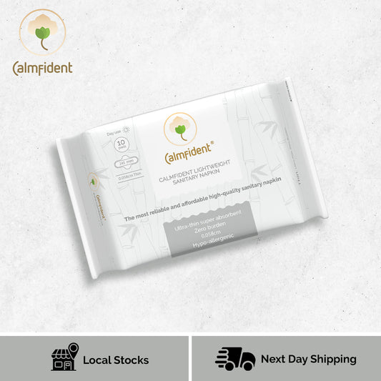 Calmfident Day Use *Lightweight* Sanitary Napkin Pads 245mm (10pcs) - Bloom Concept