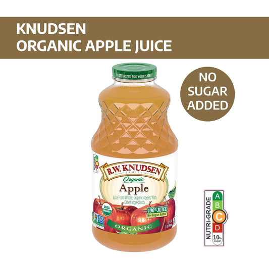 Knudsen Organic Pure Apple Fruit Juice 100% Unsweetened USA (32OZ) No added sugar - Bloom Concept